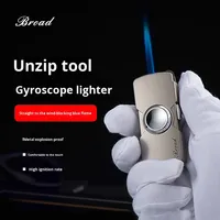 Mini briquet fidget spinner en métal avec meule à aiguiser, allumage direct, premium, coupe-vent, jouet anti-stress, cadeau