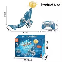 2.4GHZ Mini Bateau Simulation Robot Poisson RC Requin Natation Jouet Eau Natation RC Dessin Animé Dauphin Bateau Eau Jouets