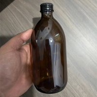 Bouteille de Kombucha en verre transparent ambré de 300ml 500ml avec couvercle auto-scellant pour café thé infusé à froid