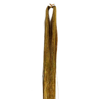 120 cm Mèche de cheveux synthétiques teintes arc-en-ciel, colorées, à paillettes dorées, pour tressage et crochet, en fibre haute température, trame simple, 20g