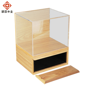 Boîte en bois sur mesure de luxe pour collection, avec couvercle transparent en acrylique - Product Image 4