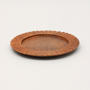 Piatto Decorativo in Legno Marrone da 13 Pollici Fatto a Mano, Sottopiatto Artigianale per Cena - Product Image 1