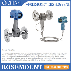 เซ็นเซอร์วัดอุณหภูมิแบบรวม Emerson/Rosemounta พร้อมหน้าแปลนแบบลดการโค้งงอ รุ่น 8800 และมัลติแวร์เบิลโฟลว์มิเตอร์แบบลดการโค้งงอ - Product Image 1