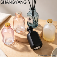 Bouteille diffuseur à roseaux personnalisée couleur noire, blanche, marron, 50 ml, 120 ml, 150 ml, 200 ml, 500 ml, en verre avec boîte