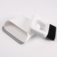 Ensemble de brosses en silicone pour enfants, vaisselle anti-poussière et balai, 2 pièces, nouveau design, taille mini, en plastique