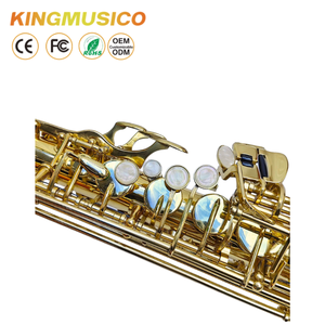 Gold Lacquer Eb Alto Saxophone, <strong>Classic</strong> Brass Body with Shell Inlay Keys, Smooth Response <strong>Sax</strong> for Students &amp; Bands OEM Wholesale - Product Image 6
