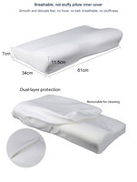 Venta al por mayor de almohadas de microfibra de alta calidad, color blanco dulce para camas de hotel de 5 estrellas, cómodos accesorios de cama de descanso