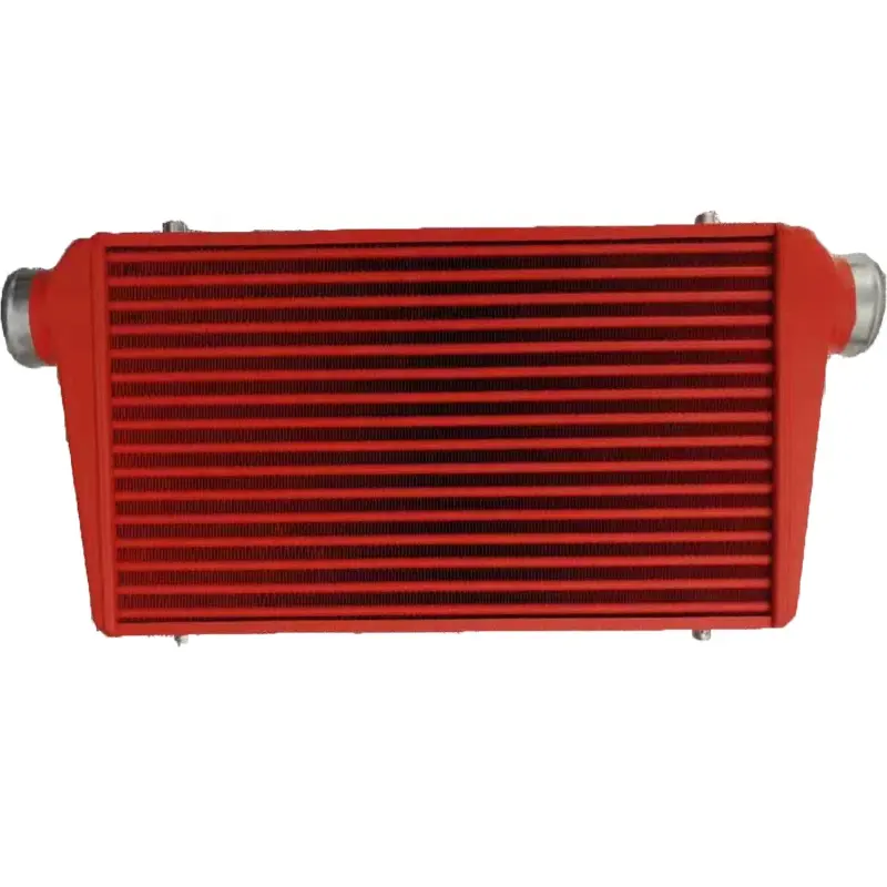 manufacturer Universal Aluminum Front Mount Black Water Air Intercooler for Car 600*300*76mm