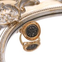 Bague en argent sterling S925 personnalisée, motif créatif de la mythologie grecque antique, bague de style vintage antique pour femmes