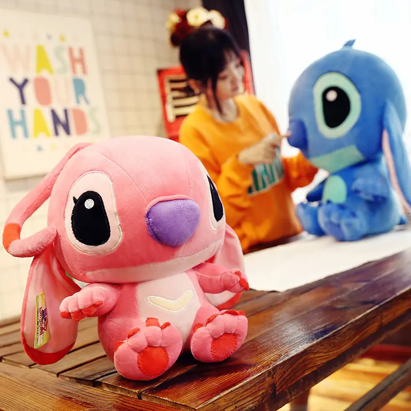 Hot Selling High Quality Lilio Stitch Plush Toy Children's Day Gift Cute Angel Stuffed Toys for Kids Valentenes Gift