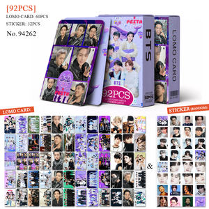 การ์ดรูปและสติกเกอร์วงเคป๊อป บุลเล็ตพรูฟ บอยส์ สกาูตส์ จองกุก วี จิน จำนวน 92 ชิ้น ของขวัญสำหรับแฟนคลับ งานกระดาษ พิมพ์ดิจิทัล - Product Image 3