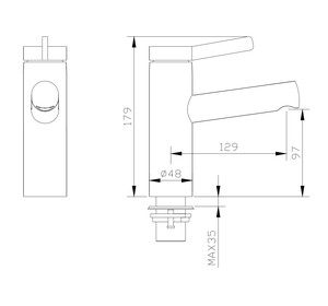 Robinet mitigeur de lavabo OEM Kemen personnalisé en acier inoxydable 304, sans plomb, sain, pour projets commerciaux, hôtels, villas, robinetterie de salle de bain - Product Image 3