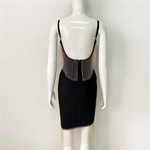 ชุดเดรสแฟชั่นประดับด้วยเลื่อมงานราตรีสำหรับผู้หญิงชุดเดรสคริสตัลประดับเลื่อมโปร่งใสเซ็กซี่หรูหรามีสไตล์สำหรับงานปาร์ตี้ - Product Image 3