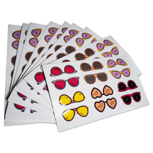 Pegatinas de vinilo con impresión personalizada para niños, pegatinas de pvc autoadhesivas con purpurina para planificador, bricolaje - Product Image 3