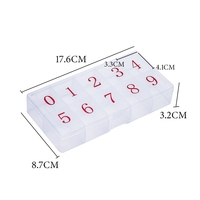 Boîte de rangement portable professionnelle pour bijoux, vide, anti-chute, pour le stockage de 500 faux ongles en plastique
