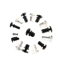SUDA SD-R2024 Rivets et clips à pression PA/Nylon 5mm Type R pour applications de fixation de fils -20~140