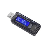 Probador de Corriente y Voltaje USB de Alta Precisión con Pantalla LCD para Detección de Cables de Cargador de Teléfono y Banco de Energía con Protección de Circuito