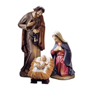 Estatua de Jesús de Resina Premium para Oración, Decoración de Jardín Exterior para Altar de <span class=keywords><strong>Iglesia</strong></span> Católica, Escultura Realista - Product Image 6
