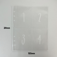 25 feuilles de remplacement 100 enveloppes A5 Polaroid Photo à feuilles mobiles stockage simple numéros pré-imprimés 1-100 pour farce d'argent