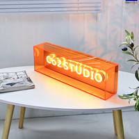 Boîte à lumière de couleur de lettre illuminée en 3D, enseigne émettrice de lumière personnalisée, boîte à lumière de rappel de signe de magasin