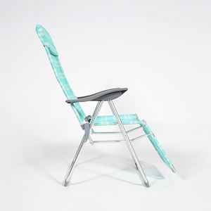 <span class=keywords><strong>Fauteuil</strong></span> inclinable de jardin pliable à 5 positions, gris, en <span class=keywords><strong>aluminium</strong></span>, <span class=keywords><strong>fauteuil</strong></span> inclinable portable, chaise de <span class=keywords><strong>camping</strong></span> pliable XL compacte - Product Image 4