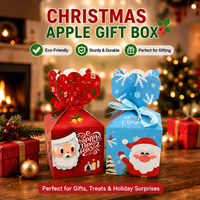 Boîte cadeau en carton imprimé pour Noël, pour bonbons, chocolats, biscuits, petits cadeaux, vente en gros