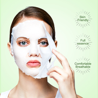 Masque facial en feuille coréen à prix de gros, masques faciaux naturels aux extraits de plantes et de fruits pour la beauté