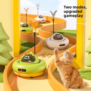 Juguete Interactivo Inteligente para Mascotas con Láser y Dispensador de Comida, Control Remoto, Diseño de Nave Espacial, para Gatos y <span class=keywords><strong>Perros</strong></span> Pequeños - Product Image 3