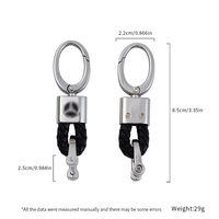 Porte-clés en alliage de zinc pour voiture, moto, maison, porte-clés pour employés, cadeau, accessoires de porte-clés en cuir, directement de l'usine