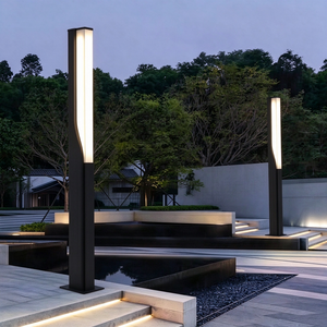 Lámpara de Poste LED Moderna de Alto Lumen para Patio, IP65 Impermeable, AC, para Exteriores, con Pantalla de PC, para Jardín - Product Image 6