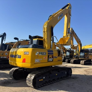 รถขุดมือสอง KOMATSU PC160 สภาพดี 95% ราคาถูก รถขุด 16 ตัน นำเข้าจากญี่ปุ่นแท้ รุ่น PC 160 มาตรฐาน EPA/CE พร้อมขาย - Product Image 1