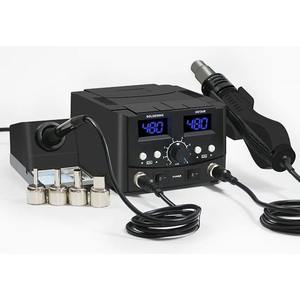 Estación <span class=keywords><strong>de</strong></span> soldadura 2 en 1, estación <span class=keywords><strong>de</strong></span> soldadura multifuncional, <span class=keywords><strong>pistola</strong></span> <span class=keywords><strong>de</strong></span> <span class=keywords><strong>calor</strong></span> <span class=keywords><strong>de</strong></span> soldador con temperatura y volumen <span class=keywords><strong>de</strong></span> aire ajustables - Product Image 4