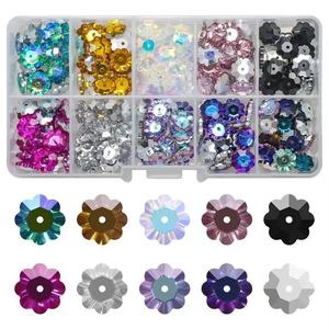 Plum blossom mid-hole hand-sewn diamond clothing, <b>wedding</b> gowns, evening gowns, applied-diamond crystal flat buckle <b>accessories</b> - Product Image 3
