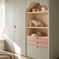 Armoire modulaire intégrée sur mesure du sol au plafond avec module de rangement cintré et tiroirs intégrés