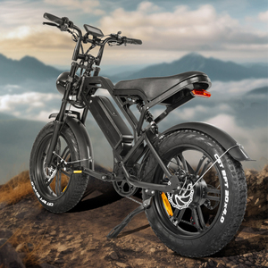 Moto à moteur puissant 7 vitesses à bas prix, 48V, tout-terrain, 31-60 km/h, acier, UE, USA, adulte, 25 km/h, V20 Fatbike SJB-08, double moteur - Product Image 5