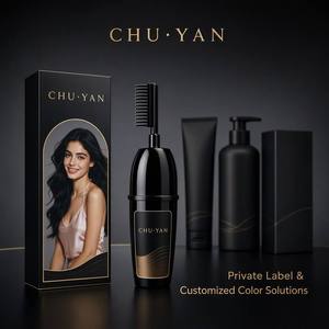 CHU·YAN ผลิตภัณฑ์ย้อมผมสีน้ำตาลกาแฟแบบถาวรพร้อมหวีในตัวสำหรับทุกสภาพเส้นผม - Product Image 4