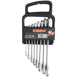 Set di 8 Chiavi a Forchetta con Supporto, Misure 6-7-20-22 mm - Product Image 1