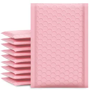 New Products Light Pink Poly 9x11 Inch Bubble Mailer Shipping Envelopes Packaging Padded Envelopes