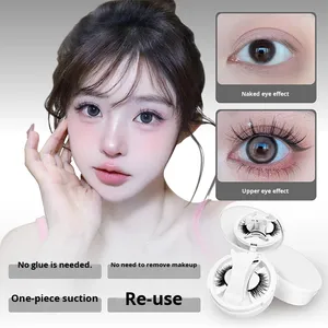 <span class=keywords><strong>Faux</strong></span> <span class=keywords><strong>cils</strong></span> magnétiques en cheveux synthétiques, nouveaux <span class=keywords><strong>faux</strong></span> <span class=keywords><strong>cils</strong></span> européens et américains épais, intégrés, avec stockage et adsorption - Product Image 3