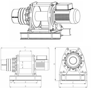 מפעל אולמן ייצר ישירות כננת חשמלית <span class=keywords><strong>1</strong></span> טון עם כבל פלדה מנירוסטה בהתאמה אישית, מנוע WEG, אישור CE ו-ISO, שלט רחוק לסירה - Product Image 3