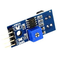 TCRT5000 3.3V-5V Modul Pelacakan Modul Penghindaran Rintangan Sensor Pelacakan Sensor Reflektif Inframerah Kit Diy TCRT5000