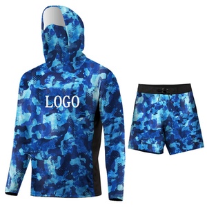 Custom Your Design Sublimation Fishing Jersey Uv Protection Tournament Long Sleeve <b>Men</b> Fishing Hoodie Quick Dry Fishing Shirts - Product Image 1