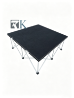 Plateforme de scène portable modulaire avec estrade en aluminium pour événements, concerts, mariages