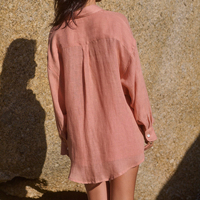 Vente en gros Marque privée Logo personnalisé Chemise et short en lin et coton Ensemble 2 pièces pour femmes