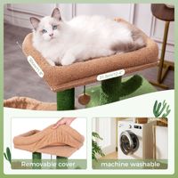 Arbre à chat KIOPET avec lit intégré, structure d'escalade pour chat, grand espace, stable, résistant aux griffures, pour chats