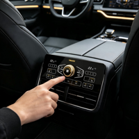 VMANX IMD Écran tactile capacitif rétroéclairé par LED, grand angle de vision, panneau de commande numérique de climatisation pour voiture