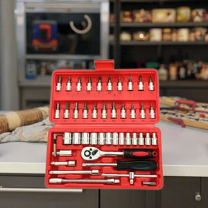 Juego de Herramientas Oem de 46 Piezas, Juego de Llaves Combinadas Multiusos Oem Hardland Tls-009, Juego de Herramientas de Reparación para el Hogar - Product Image 2