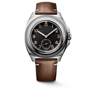 Reloj Mecánico Automático para Hombre, Estilo Vintage, Esfera Pequeña para Segundos, Correa de Cuero, Bisel Acanalado, Reloj de Pulsera Longinesing - Product Image 1