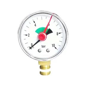 53mm Radial Small Steam Psi Bar HVAC Manifold Gauge With Two Indicator Pointer Dual Needle