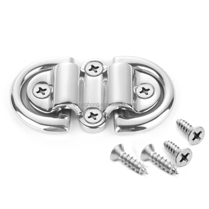 Quincaillerie marine : Anneau en D de fixation pour yacht, boucle à plaque fixe, œillet pliant double D en acier inoxydable 316 pour navire et yacht - Product Image 1